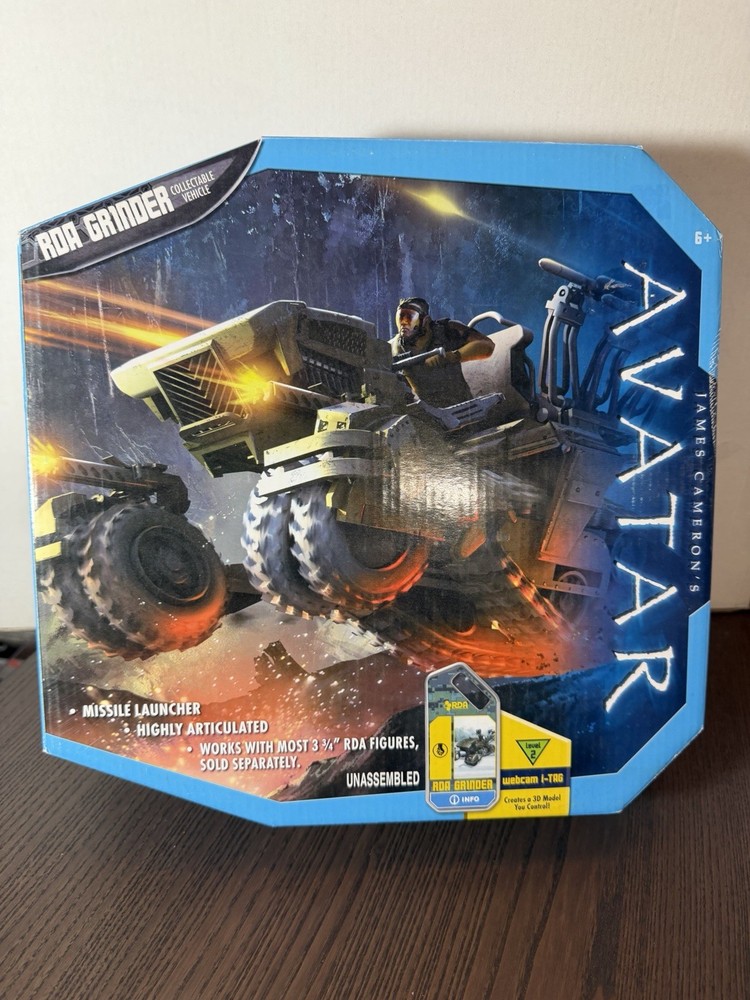 Mattel Avatar RDA Grinder Collectable Vehicle Level 2 Webcam I-TAG 2009 NEW