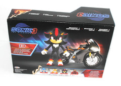 NEW Sonic 3 SHADOW the Hedgehog Articulated 5 in Action Figure w/ Motorcycle