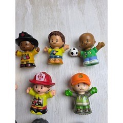 Fisher Price Little People Figures Lot 10 Community Heroes Firefighter Mechanic