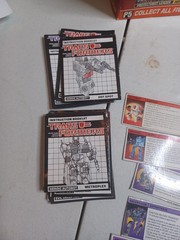 Vintage Transformers Instruction Booklet, Empty Boxes, Spec Card And Misc Lot