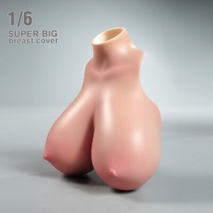 1/6 Female Suntan Huge Breast Kits Cover Model Fit 12” PH TBL Figure Body Doll