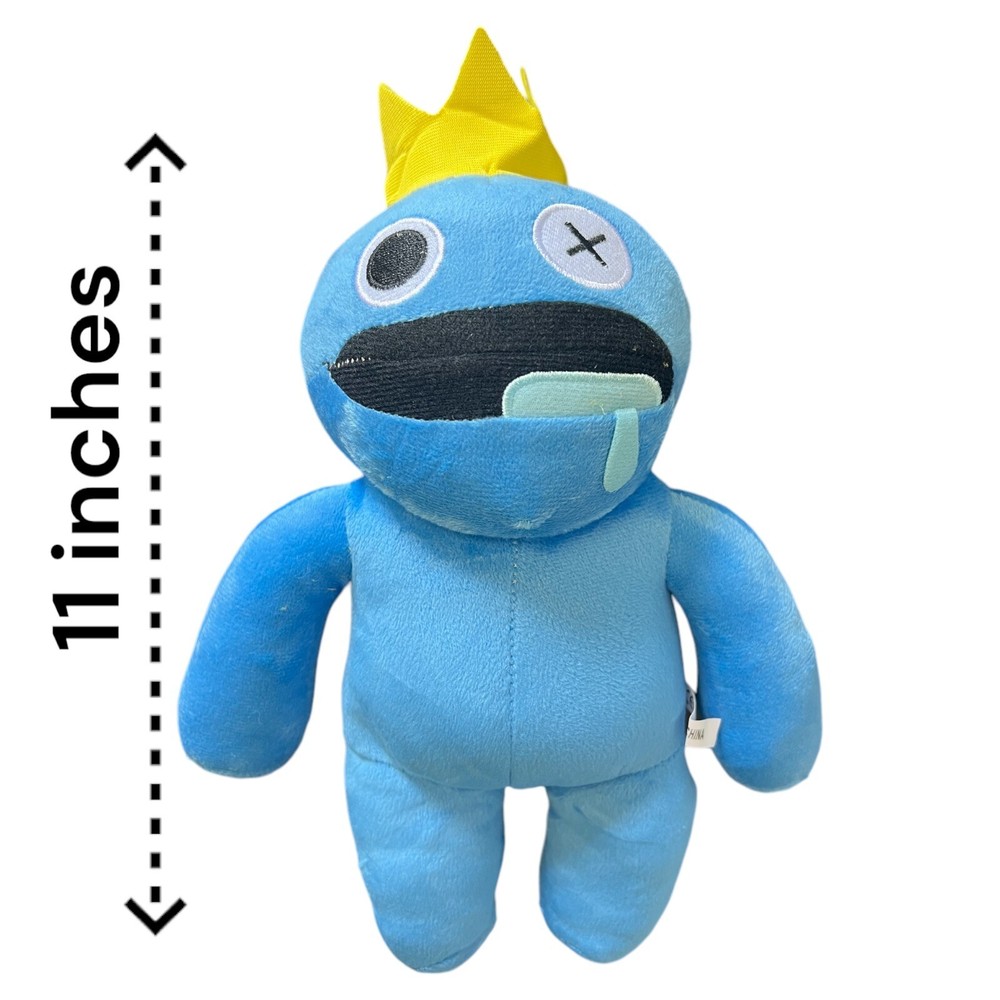 Rainbow Friends Blue Plush 11″ Inch Tall Plushie Doll figure Game Toys NEW