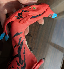 Pandora Avatar ACE Banshee Rookery RED/BLUE Interactive Puppet READ! As Is VIDEO