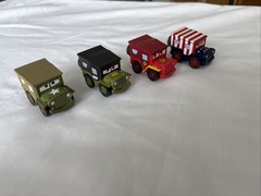 Disney Pixar Cars Movie Lot Of 4 Toy Car Jeeps Die Cast/Plastic NICE!