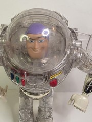 Used VTG Toy Story Interstellar Buzz Lightyear Clear/Chrome Thinkway AS-IS (B2)