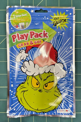Dr Seuss Grinch Party Play Pack Grab Go Coloring Book Crayons Stickers Lot of 6