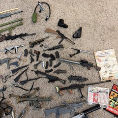 Huge Lot Of Vintage Hasbro 12in G.I. Joe, 21st Century Soldier Weapons And More