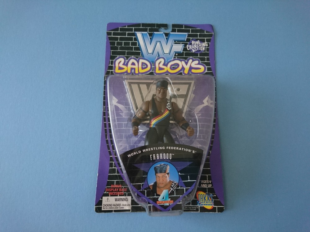 Vintage WWF WWE BAD BOYS FAROOQ ACTION FIGURE Jakks Pacific 1997 “BRAND NEW”