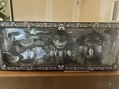 Ron English More Evil Monkeys 6″ Set 3 Gray Monotone Vinyl Art Toy EACH SIGNED!