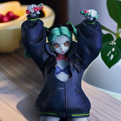 17 cm/ 6.7 in Cyberpunk Edgerunners Figure The Gun Rebecca Anime Figure No Box