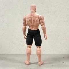 PB-ST-BLK: 1/12 Black elastic Shorts for 6″ muscular to medium body