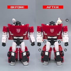 For SS Devastation Sideswipe Tail Spoiler Shoulder Gun Filler Upgrade Kits