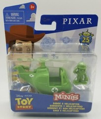 2020-Disney Pixar Toy Story Minis-Sarge & Helicopter-25th 1995-2020-3+