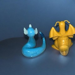 Vintage TOMY Pokemon Dragonite Dragonair 1999 CGTSJ Figure Set