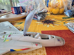 VINTAGE Hasbro 1989 Flying Fighters F-14 Tomcat Jolly Roger no handle