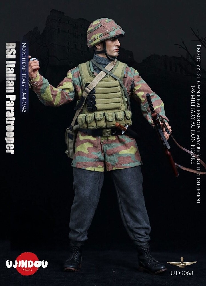 UJINDOU UD9068 RSI Italian Paratrooper Northern Italy 1/6 Figure Model Pre-order