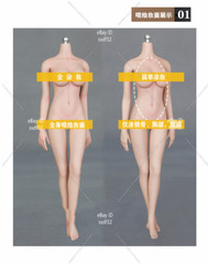1/6 LDDOLL 27S Finger Bone Seamless Silicone Body 12″ Female Figure Fit OB Head