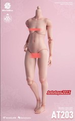 US Worldbox 1:6 AT203 Pale Skin Female Figure Body Hands Foot Accessory Doll
