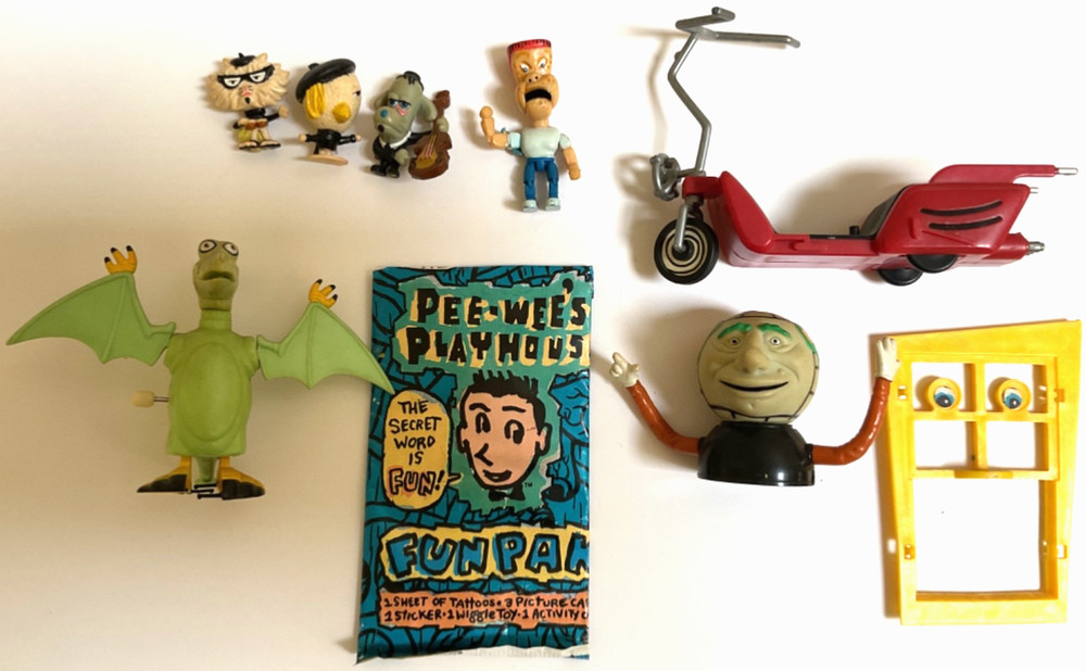 1987 Pee-wee’s Playhouse Collectible Figures and Trading Cards