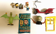 1987 Pee-wee’s Playhouse Collectible Figures and Trading Cards