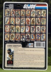 Vintage 1984 G.I. Joe FIREFLY v1 Full UNCUT Peach File Card Back GI Cobra ARAH