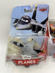 Mattel Disney Pixars Planes Bravo The Jet Fighter & LightningMcQueen Piston Cup