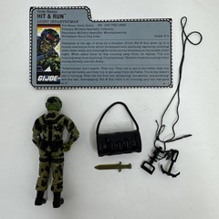 GI Joe Hit & Run v1 Action Figure with File Card 1988 Hasbro
