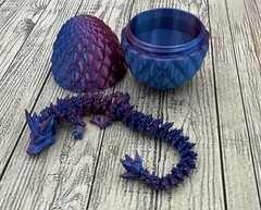 3D Printed Dragon Egg Full Articulated Dragon Fidget Toy Home Decor Toys New!