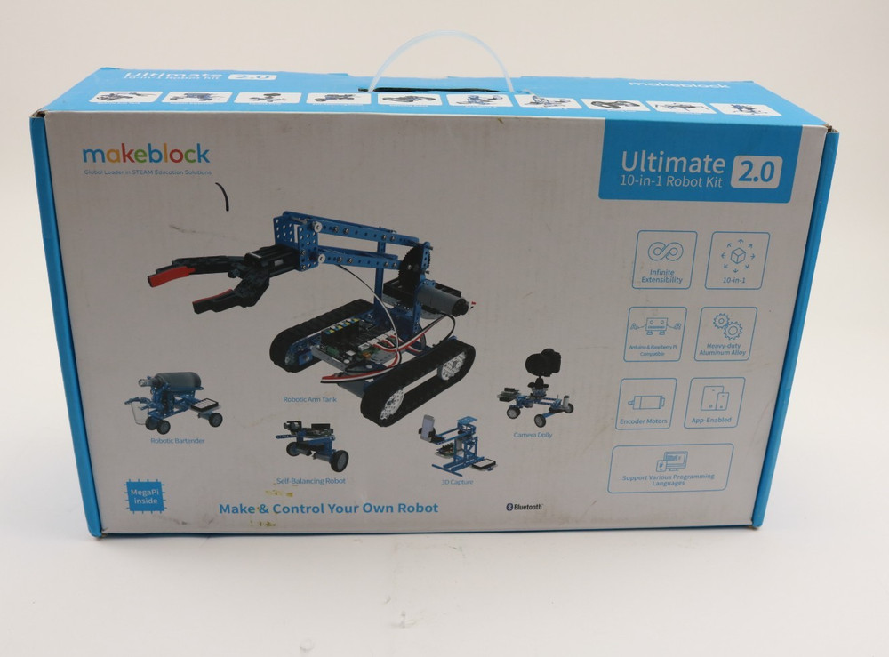 Makeblock DIY Ultimate 2.0 Robotic Kit 10-in-1 Robot STEM Opened Box New
