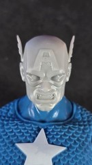 Custom 3D-printed Marvel Legends Marco Checchetto Styled Captain America Heads