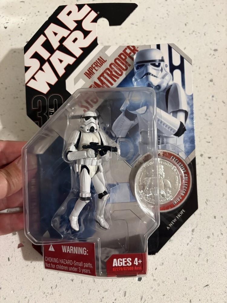 2007 Star Wars Imperial Stormtrooper 30th Anv Action Figure New in Package