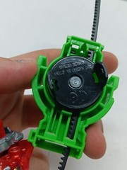 Beyblade B-105 Achilles Burst Auth. Tomy Hasbro red silver gold
