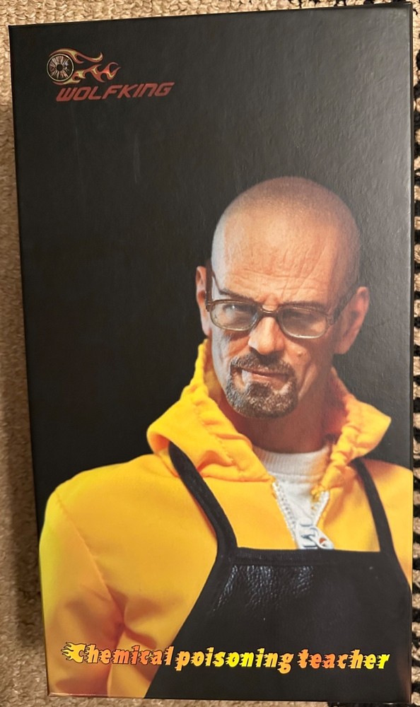 WOLFKING 1/6 Scale Chemical Poisoning Teacher Breaking Bad Heisenberg MIB