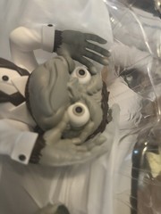 Ron English More Evil Monkeys 6″ Set 3 Gray Monotone Vinyl Art Toy EACH SIGNED!