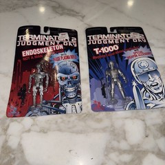 VTG 1995 Terminator 2 Judgement Day Action Figure – T-1000 & Endoskeleton – New!