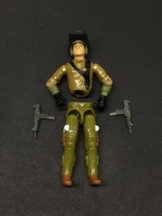 Vintage GI Joe Mobat Tank Vehicle 1982 Steeler Figure Complete w Manual, Card!