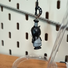 KEWPIE Baby as STEAMBOAT WILLIE PETE 1″ Mini Figure KEYCHAIN CHARM Toy Miniature