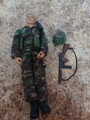 1998 21ST Century Toys 12” Soldier Camo Helmet & Accessories See Photos (#004)