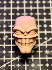 1/12 1/4 1/6 1/18 Unpainted Comics Expression Green Man Head Carved Model Toys