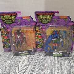Playmates Toys TMNT Mutant Mayhem Splinter & Superfly Figure Set w/ Accessories