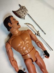 Lot of 2 weapons for action figure – heavy metal battle axe & dagger – quality