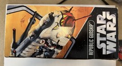 Star Wars Saga Collection Clone Wars Republic Gunship Tiger Shark Hasbro 2006