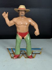WWF LJN 1986 Terry Funk No Branding Iron Series 3 Vintage Action Figure