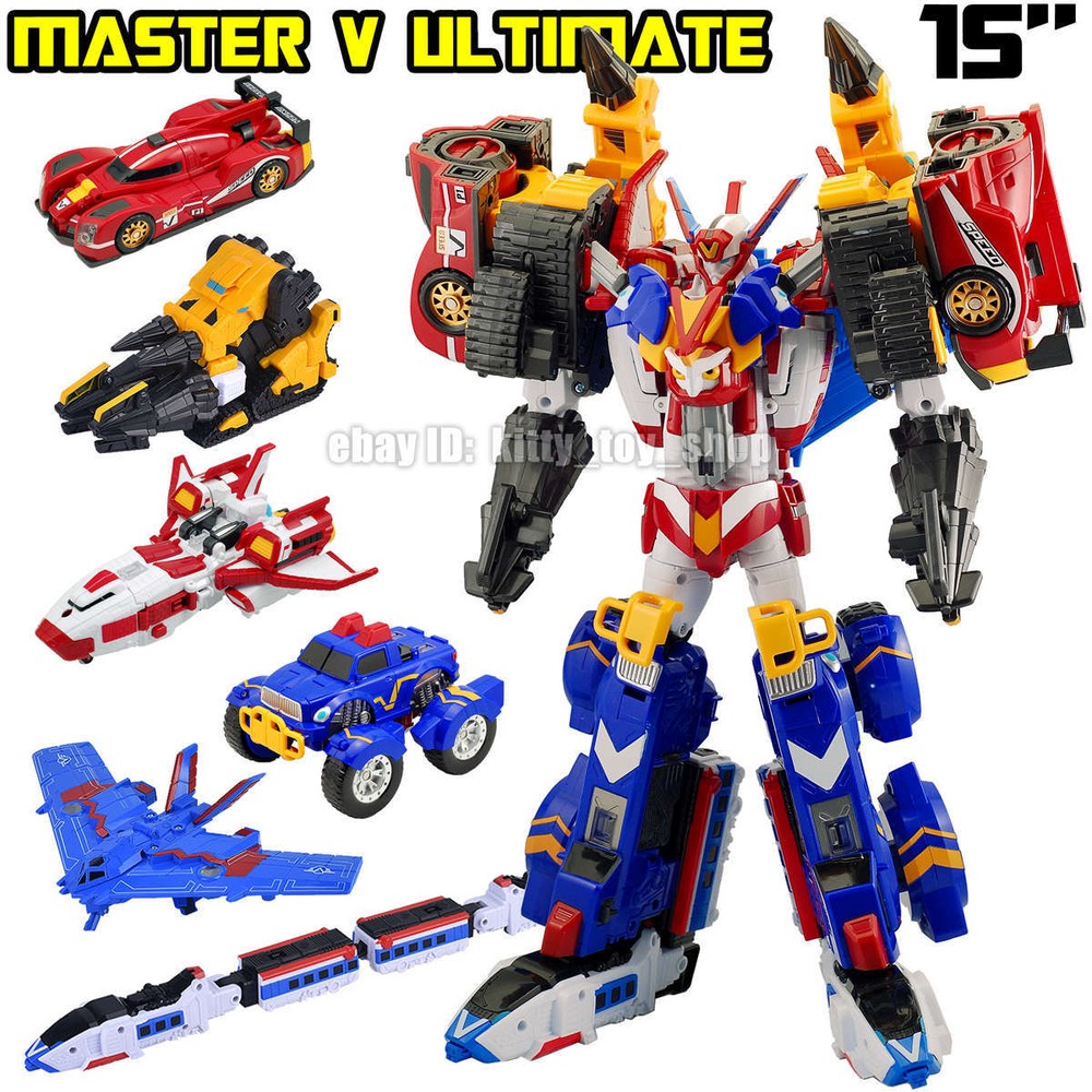 Tobot V Galaxy Detectives Master V Ultimate Figure Combiner Robot Boy Toys Car