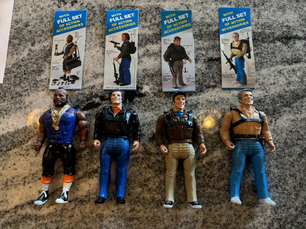 1983 Galoob The A-Team Action Figure Set – Amazing Condition