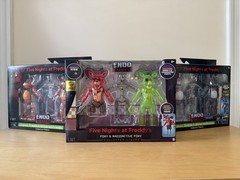 Five Nights at Freddy’s Jazwares Endo Series Set of 3 – Freddy, Bonnie, Foxy