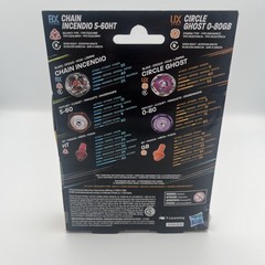 Hasbro Takara Tomy Beyblade X Circle Ghost 0-80GB Chain Incendio 5-60HT Two Pack
