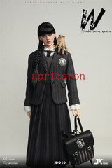 JKTOYS K-010 Wednesday Addams Cosplay Version 1/6 Action Figure Toys Stock