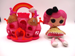 Lalaloopsy Tinies Sew Royal Castle Rainbow Cinder Slippers Doll Mini Cinder Clot