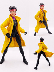 SU-RC-JUB: 1/12 slim yellow rain coat for 6″ marvel Legends X-Men ’97 Jubilee